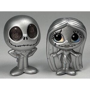 Disney Doorables JACK SKELLINGTON & SALLY Nightmare Before Christmas D100 SILVER